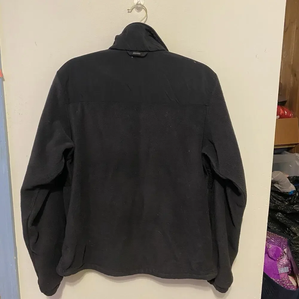 Columbia Women's L Fleece Full Zip Jacket Outdoors Camping Hiking Black Pockets - Picture 11 of 11